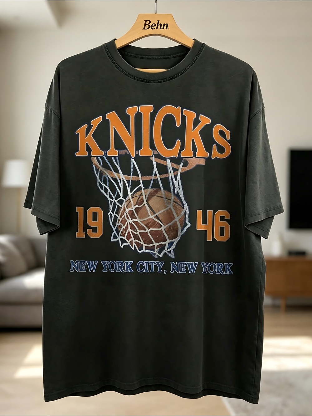 New York Knicks Basketball Fan Retro Graphic Unisex T-Shirt